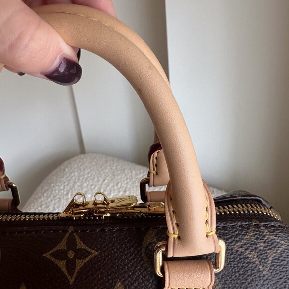 Louis Vuitton Speedy Speedy Bandoulière 20 with Beige Strap - Picture 11 of 15